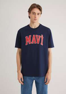 Mavi Logo Koyu Lacivert Erkek Tişört 0611711-84371 - 3