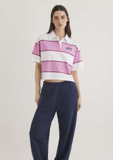 Mavi Logo Polo Kadın Tişört 1613005-89359 - Mavi (1)