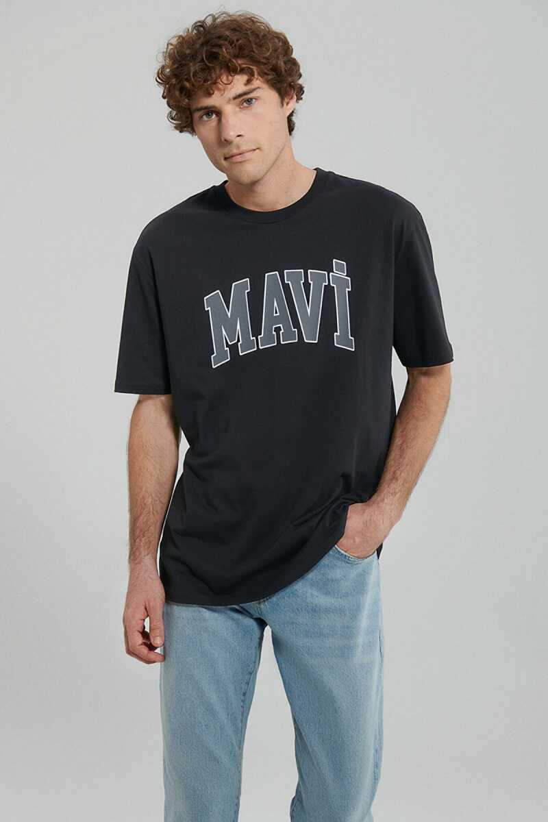 Mavi Logo Siyah Erkek Tişört 0611711-900