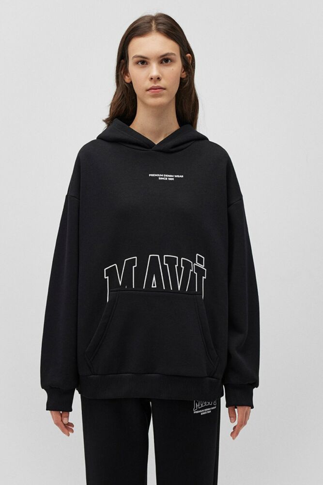 Mavi Logo Siyah Kadın Sweat 1S10149-900 - 3