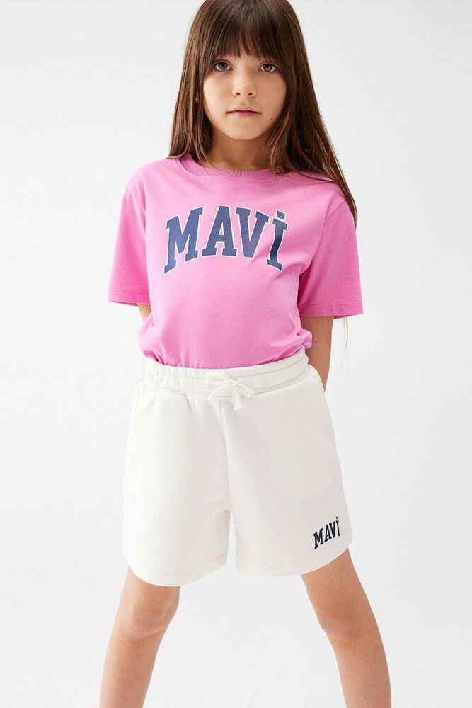 Mavi Logo Tatlı Pembe Çocuk Tişört 7610109-71033 - 1