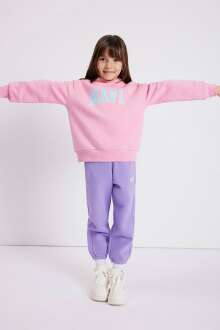 Mavi Logo Toz Pembe Çocuk Sweat 7610035-86953 - 2