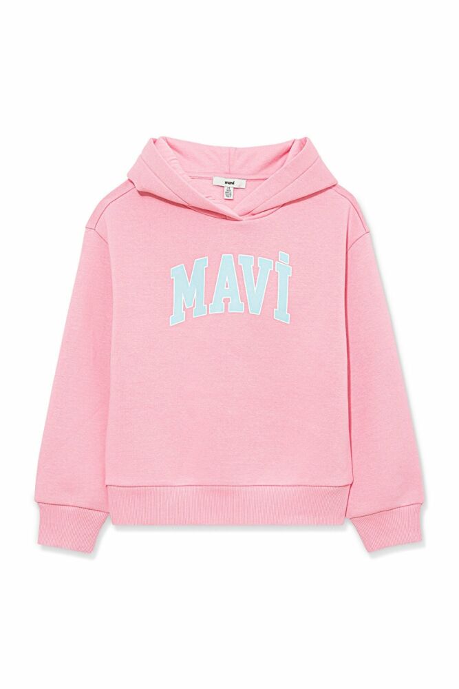 Mavi Logo Toz Pembe Çocuk Sweat 7610035-86953 - 3