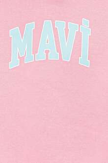 Mavi Logo Toz Pembe Çocuk Sweat 7610035-86953 - 5