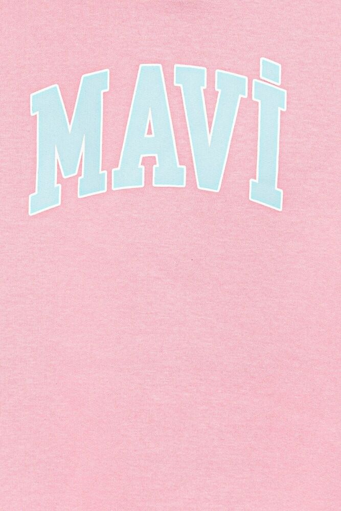 Mavi Logo Toz Pembe Çocuk Sweat 7610035-86953 - 5