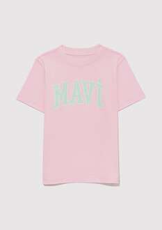 Mavi Logo Toz Pembe Çocuk Tişört 7610109-86953 - 3