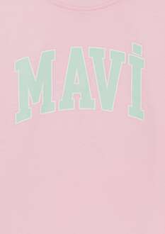 Mavi Logo Toz Pembe Çocuk Tişört 7610109-86953 - 5
