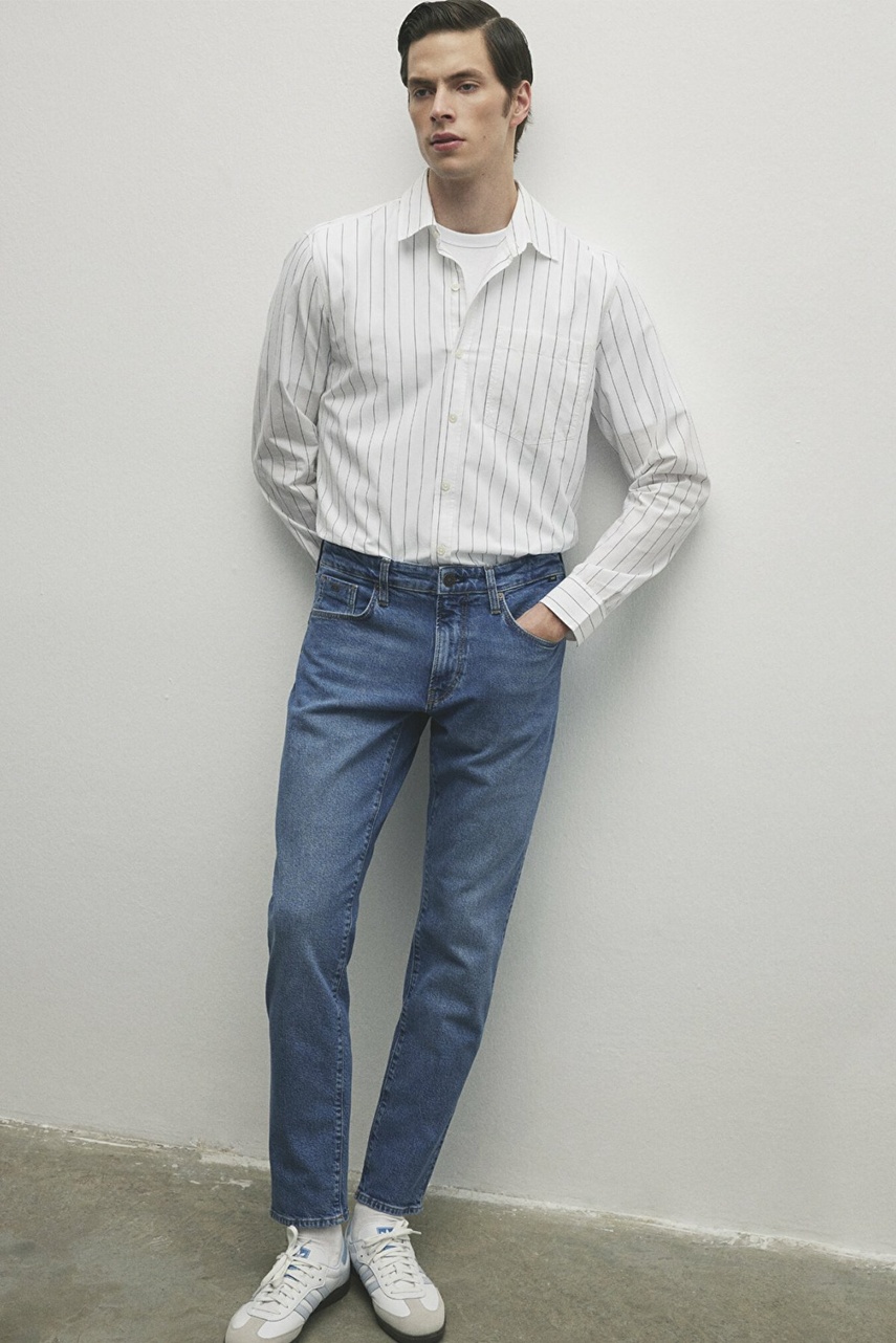 Mavi London Mid Brushed Classic Denim Erkek Jean Pantolon 0010172-85902 - 1