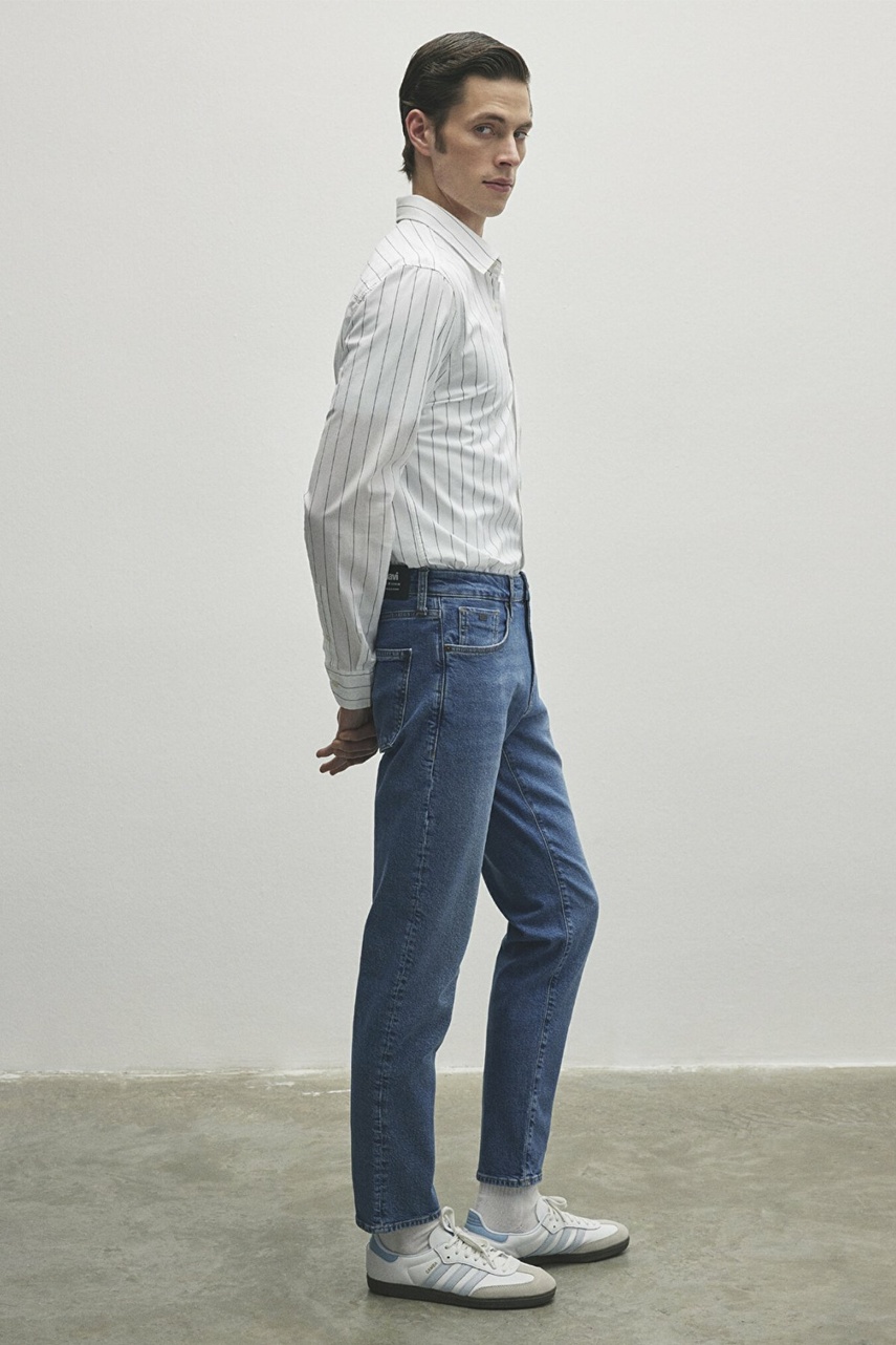 Mavi London Mid Brushed Classic Denim Erkek Jean Pantolon 0010172-85902 - 5