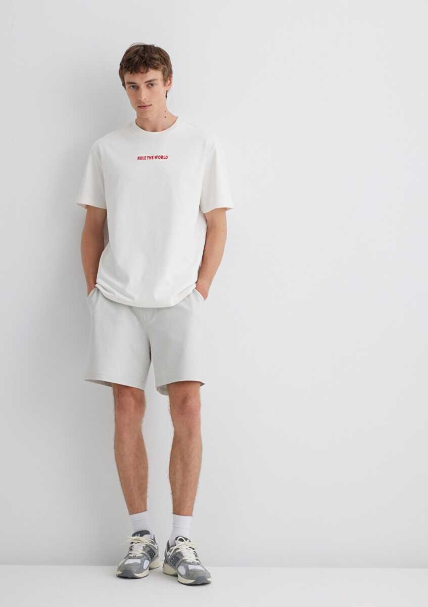 Mavi Loose Fit / Bol Rahat KesimDüşük BelDüz Paça Erkek Şort  0410257-70080