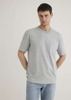 Mavi Loose Fit Gri Erkek Tişört0612596-70119 - Mavi (1)