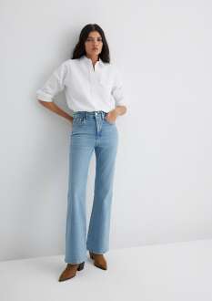 Mavi Los Angeles Lt Blue Premium Flare Bootcut Yüksek Bel İspanyol Paça Kadın Jean Pantolon 1010349-90442 - 1