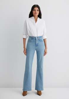 Mavi Los Angeles Lt Blue Premium Flare Bootcut Yüksek Bel İspanyol Paça Kadın Jean Pantolon 1010349-90442 - 4