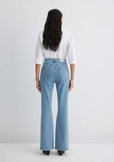 Mavi Los Angeles Lt Blue Premium Flare Bootcut Yüksek Bel İspanyol Paça Kadın Jean Pantolon 1010349-90442 - 5