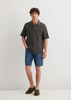 Mavi Lucas Dark Used Street Erkek Jean Şort 0412607-89929 - 1