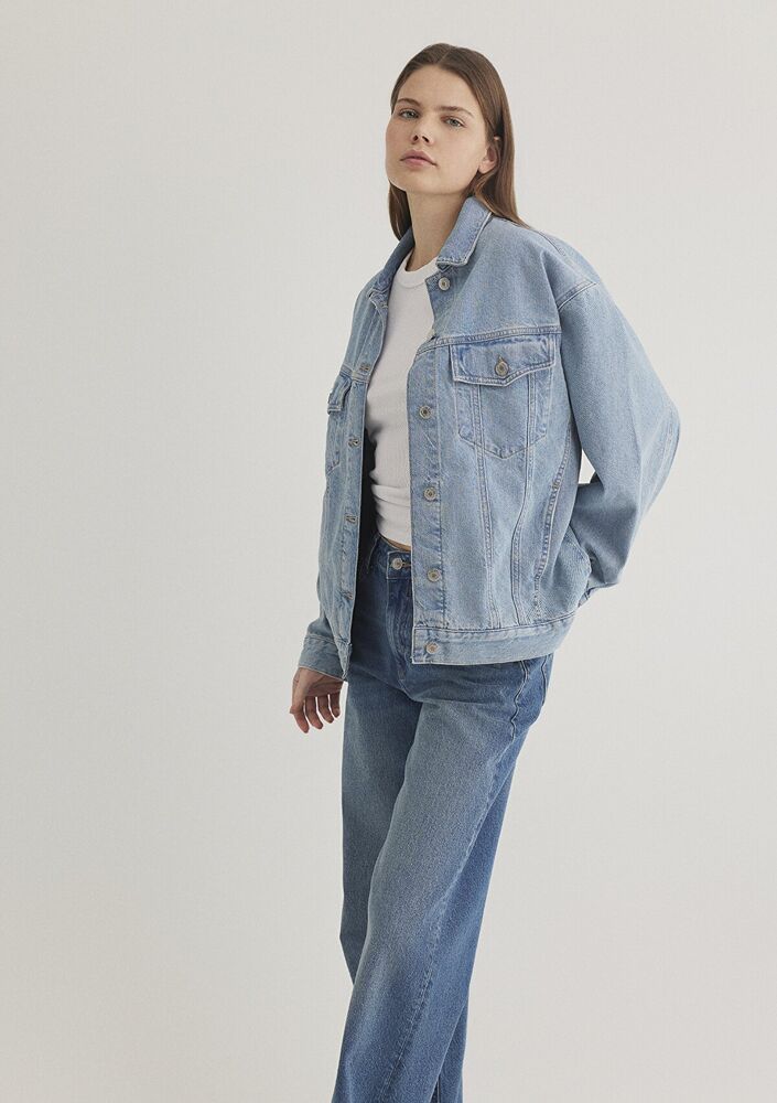 Mavi Luna Lt Blue 90 S Kadın Jean Ceket 1110177-89165 - 1