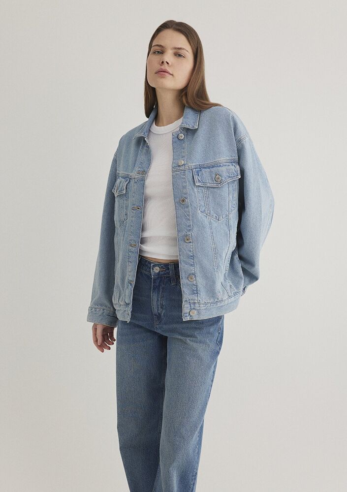 Mavi Luna Lt Blue 90 S Kadın Jean Ceket 1110177-89165 - 3