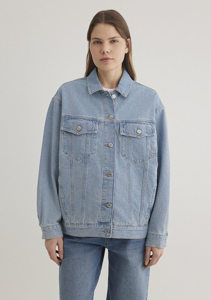 Mavi Luna Lt Blue 90 S Kadın Jean Ceket 1110177-89165 - 4