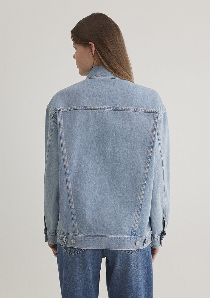 Mavi Luna Lt Blue 90 S Kadın Jean Ceket 1110177-89165 - 5
