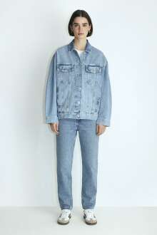 Mavi Luna Mid Denım Kadın Jean Ceket 1110177-84455 - Mavi (1)