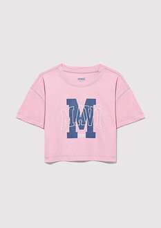 Mavi M Baskılı Logo Toz Pembe Çocuk Tişört 7610276-86953 - 1