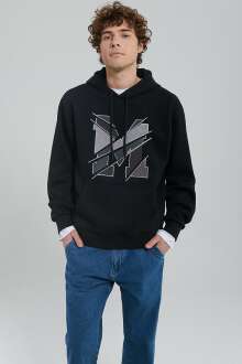 Mavi M Baskılı Siyah Erkek Sweat 0S10106-900 - Mavi (1)