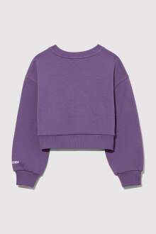 Mavi M Logo Baskılı Mor Çocuk Sweat 7S10079-88135 - 3