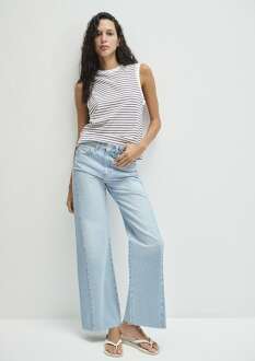 Mavi Malubu Blocking Denim Wide LegYüksek Bel Geniş Paça Kadın Jean Pantolon 1010152-88986 - 2