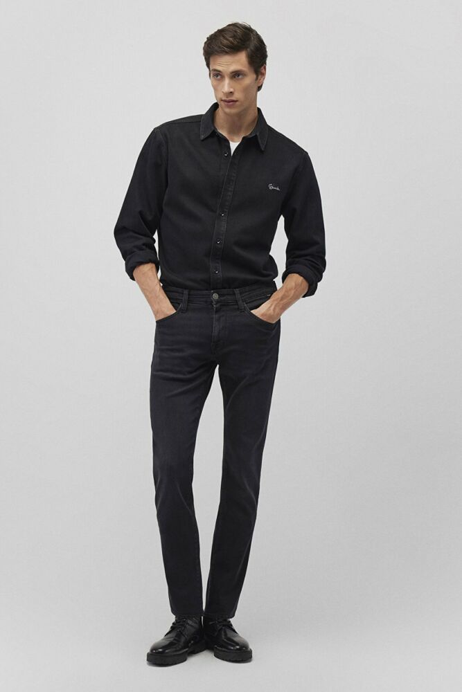Mavi Marcus Deep Smoke Mavi Black Erkek Jean Pantolon 0035187861 (1)