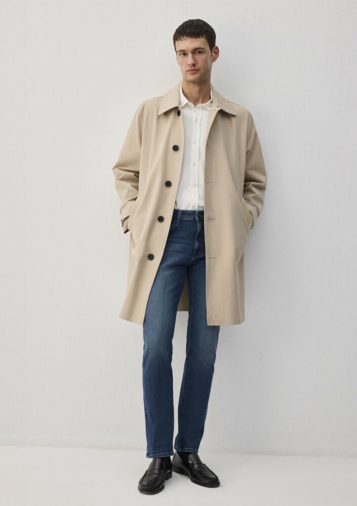 Mavi Marcus Lux Black İndigo Mavisi Slim Straight Normal Bel Daralan Paça Erkek Jean Pantolon 0035189349 (1)