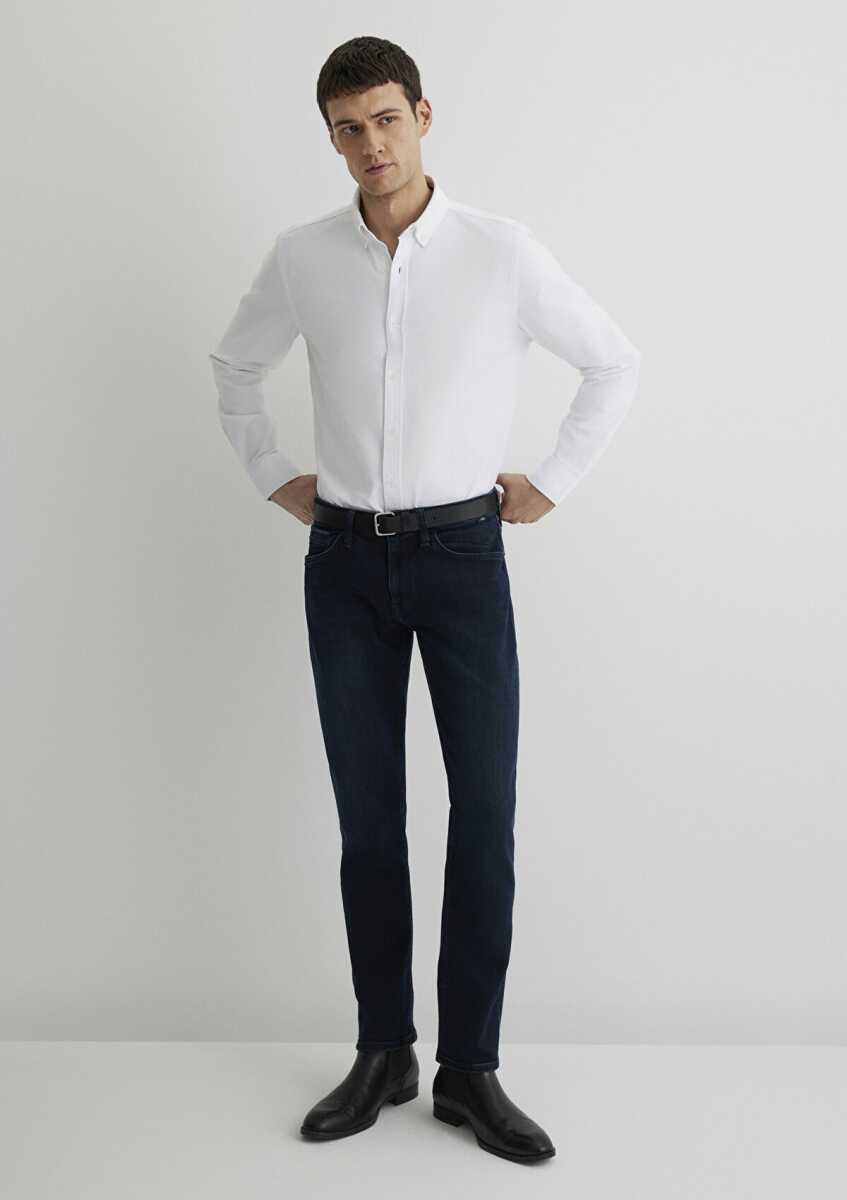 Mavi Marcus Premium Blue Mürekkep Mavisi Slim Straight Normal Bel Daralan Paça Erkek Jean Pantolon 0035187841