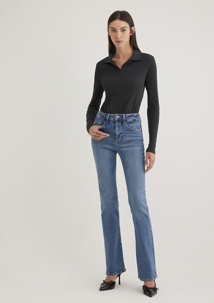 Mavi Marıa Mid Blue Gold Premium Kadın Jean 101225-89220 - 1