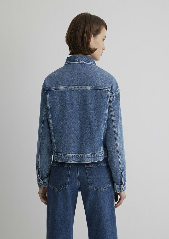 Mavi Megı Mid Mavi Premium Kadın Jean Ceket 1110389-89162 - 4