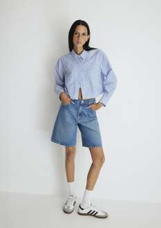 Mavi Melina All Blue Indigo Mavisi Kadın Jean Şort 1410144-87086 - 1