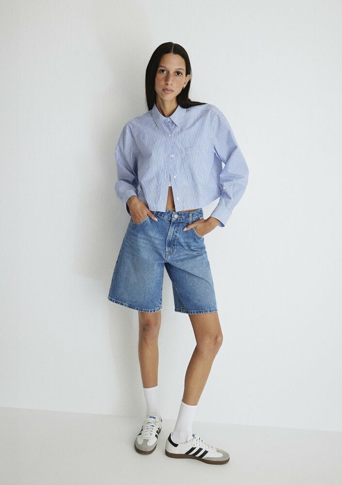 Mavi Melina All Blue Indigo Mavisi Kadın Jean Şort 1410144-87086 - 1