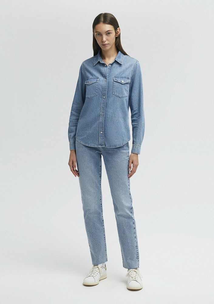 Mavi Merida All Blue İndigo Mavisi Jean Gömlek 1210662-86492 - 2
