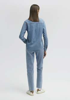 Mavi Merida All Blue İndigo Mavisi Jean Gömlek 1210662-86492 - 3