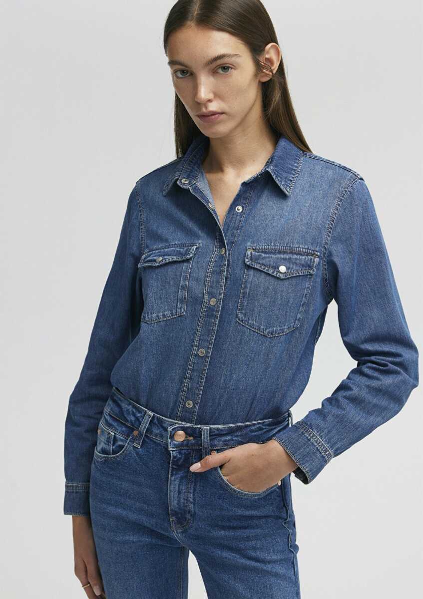 Mavi Merıda Blue Denim Kadın Jean Gömlek 1210662-86490