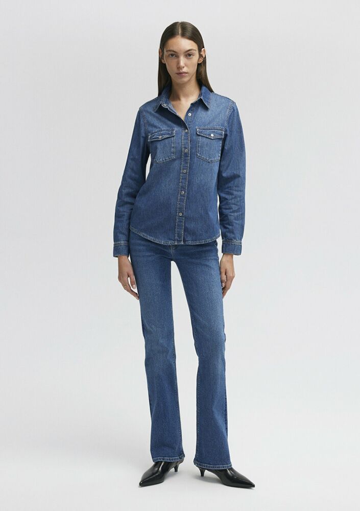 Mavi Merıda Blue Denim Kadın Jean Gömlek 1210662-86490 (1)