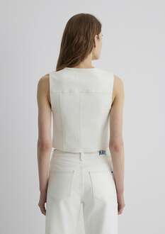 Mavi Merlın Off White Denim Kadın Jean Gömlek 1110265-89157 - 4