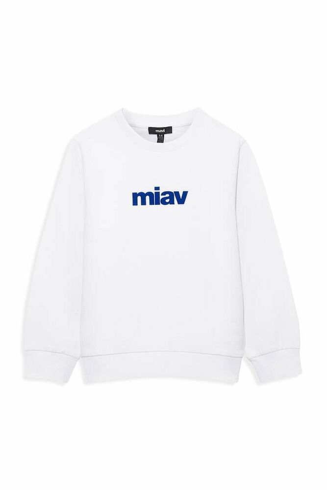 Mavi Mıav Baskılı Beyaz Çocuk Sweat 6610031-620 - 4