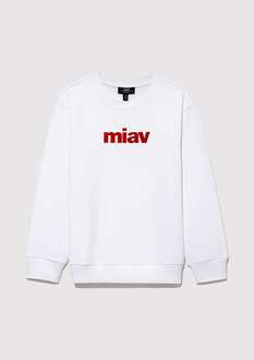 Mavi Mıav Baskılı Beyaz Çocuk Sweat 6610031-602 - 3