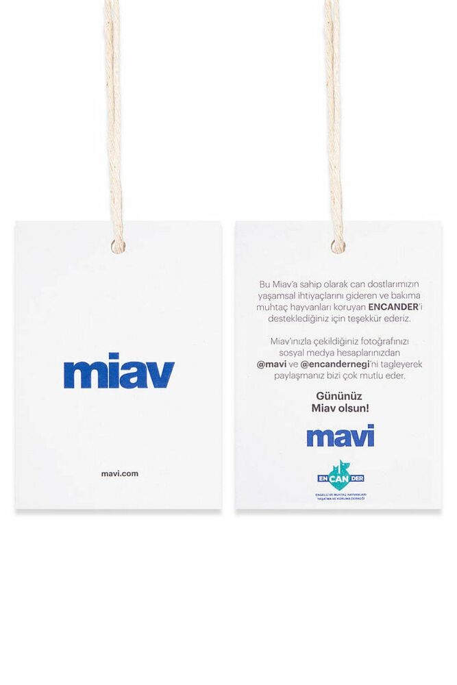 Mavi Miav Baskılı Beyaz Çocuk Tişört 66332620 - 4