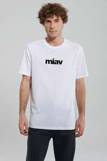 Mavi Miav Baskılı Beyaz Erkek Tişört 067153-602 - 4