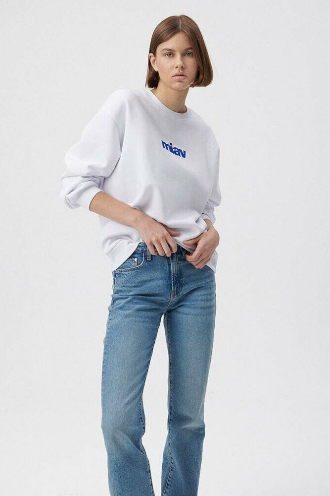 Mavi Miav Beyaz Kadın Sweat 1610964-620 - 2