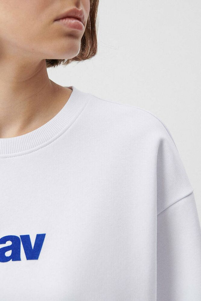 Mavi Miav Beyaz Kadın Sweat 1610964-620 - 5