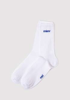 Mavi Mıav Beyaz Soket Erkek Çorap 0911440-620 - 1