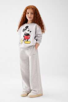 Mavi Mıckey Baskılı Açık Gri Melanj Çocuk Sweet 7S10084-88467 - 1