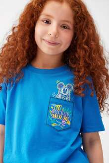 Mavi Mıckey Baskılı Çocuk Tişört 7610203-70910 - Mavi (1)