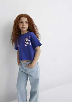 Mavi Mickey Baskılı Çocuk Tişört 7610297-70908 - 1